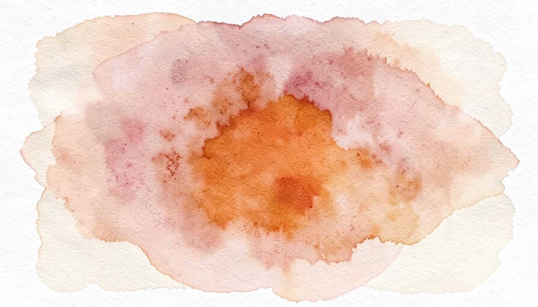 Soft watercolour wash of dusty rose and muted terracotta blending into pale sand, warm and intimate